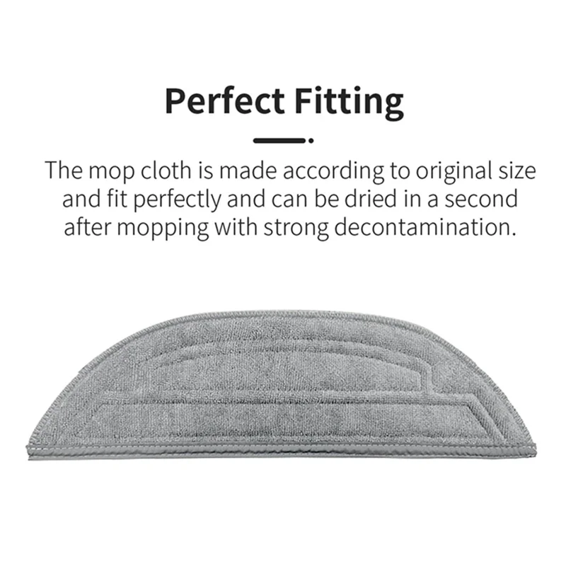 Pano de esfregão de substituição estável para roborock s8 maxv ultra/g20s/s8pro maxv robô vácuo pano de limpeza de microfibra