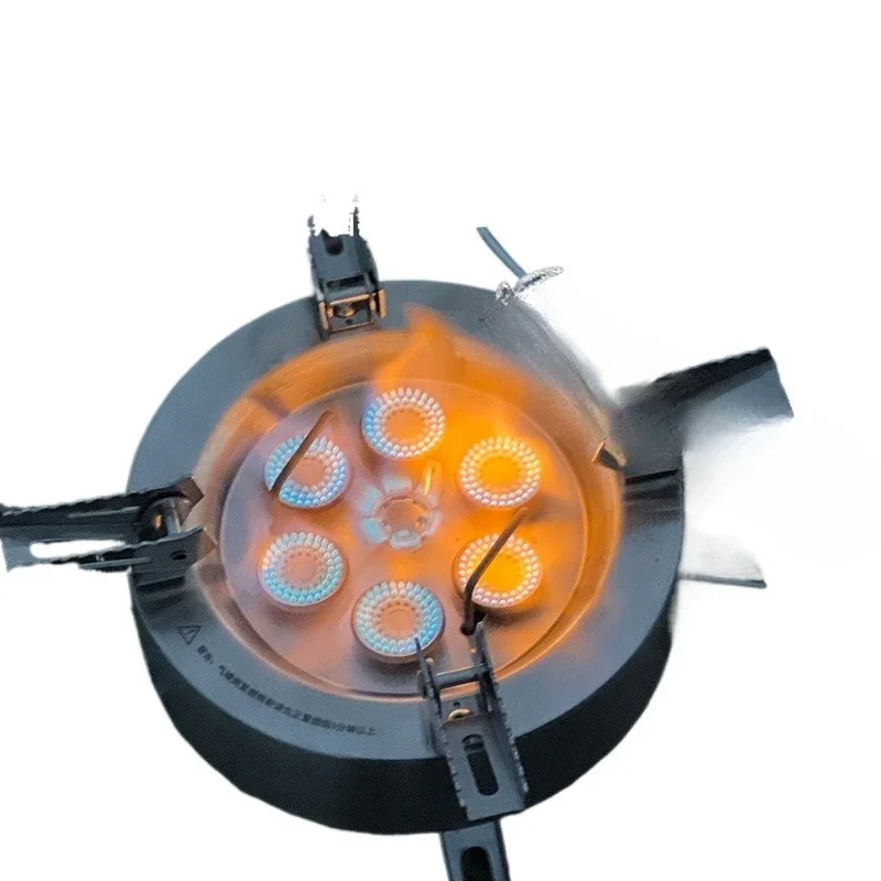 Multi-head split gas stove 14000W stir-fry outdoor BC camping burner igt gas stove