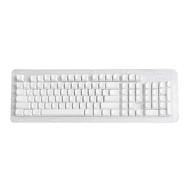 

White Blank Keycaps 104 Key Original For Mechanical Keyboards 601F