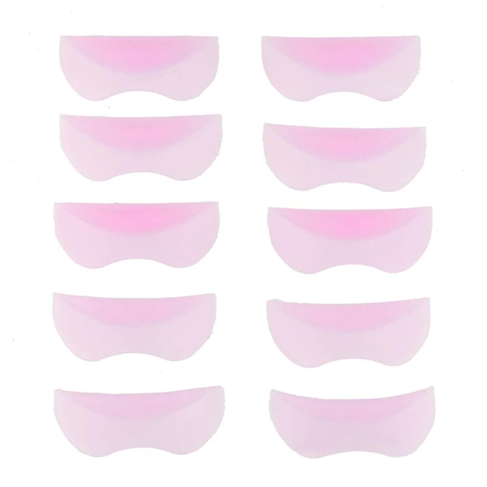 

10pcs Eyelash Curler Shield Pads Perm Extension Lift Eyelash Perm Kit Curler Mold Reusable Lash Lift Kit Tools for WomenGirls