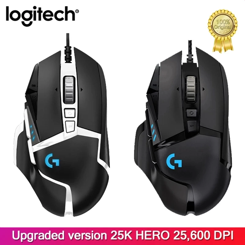 

Оригинальная Logitech G502 HERO профессиональная высокопроизводительная Проводная игровая мышь HERO 25K сенсорные программируемые кнопки для геймеров мышь