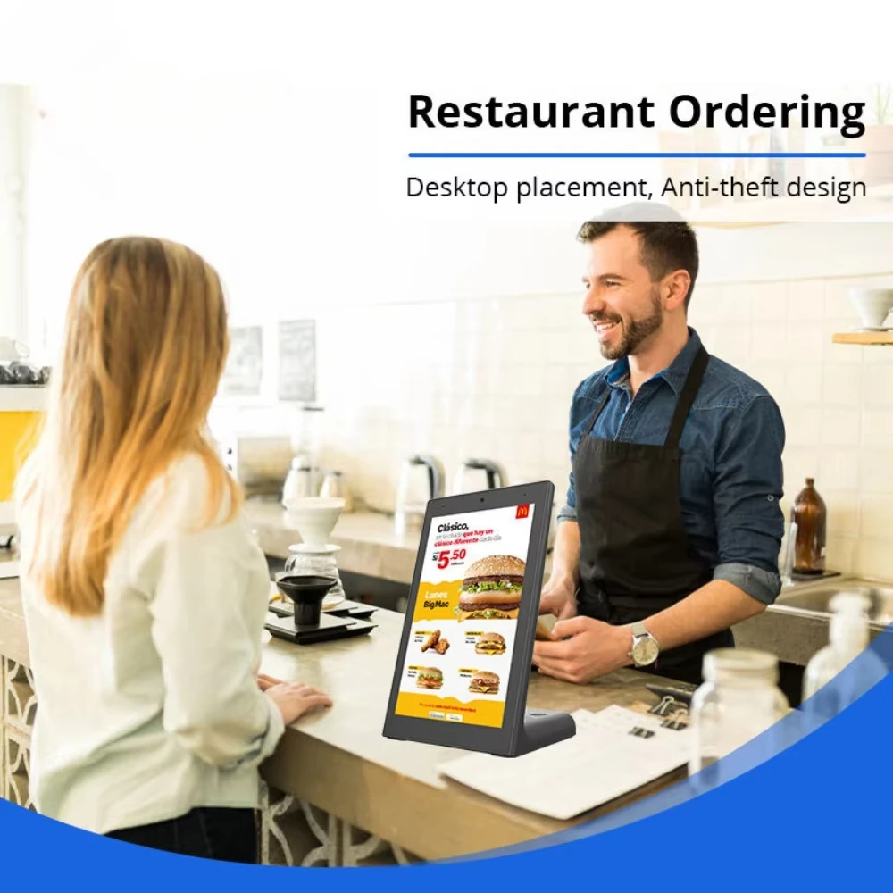 8 Inch L Shape Touch Screen Android Tablet Pc All In One For Restaurant Ordering L Type Vertical Tablet Pc