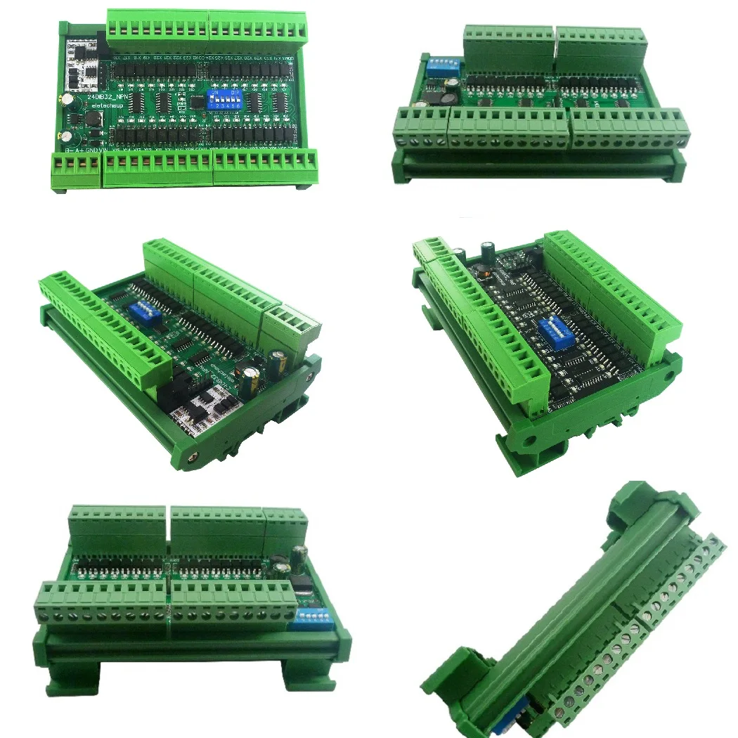 16/32/48ch npn/pnpカスタム分離入力スイッチングデジタルコレクターボードrs485 Modbus