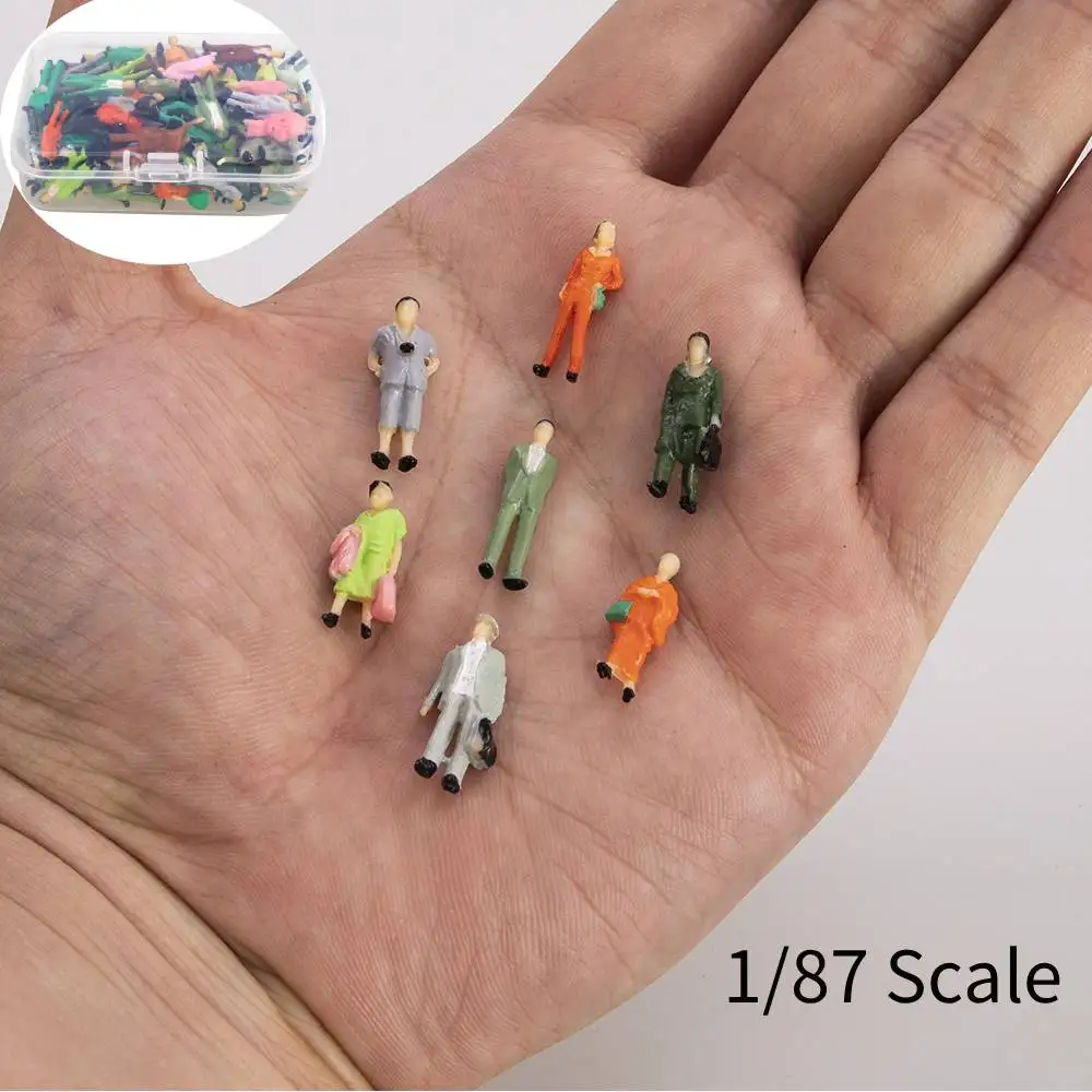 

20pcs Ho Scale Miniature Figures Model ABS Plastic Painted People for 1/87 Diy Modeling Railway Train Layout/Landscape/Dioramas