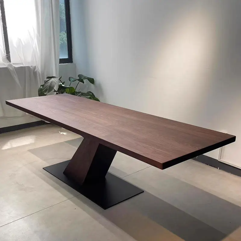 

Solid wood tea table home living room office modern simple tea table