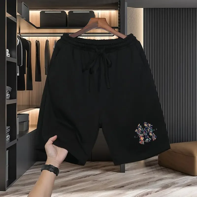 

Summer Explosive Shorts New Thin Large Size Casual Sports Printed Loose Pants Five Quarter Pants Men