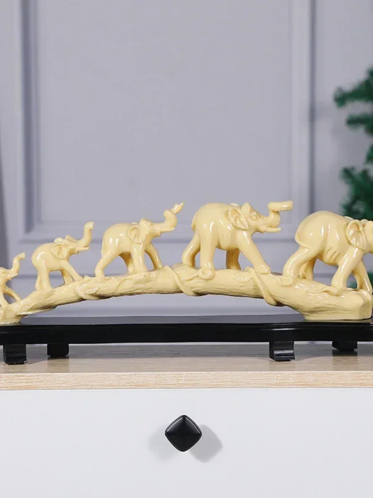 

Five Blessings Ivory Office Home Study Office Decoration Resin Ornaments Imitation Ivory Crafts Home Decor