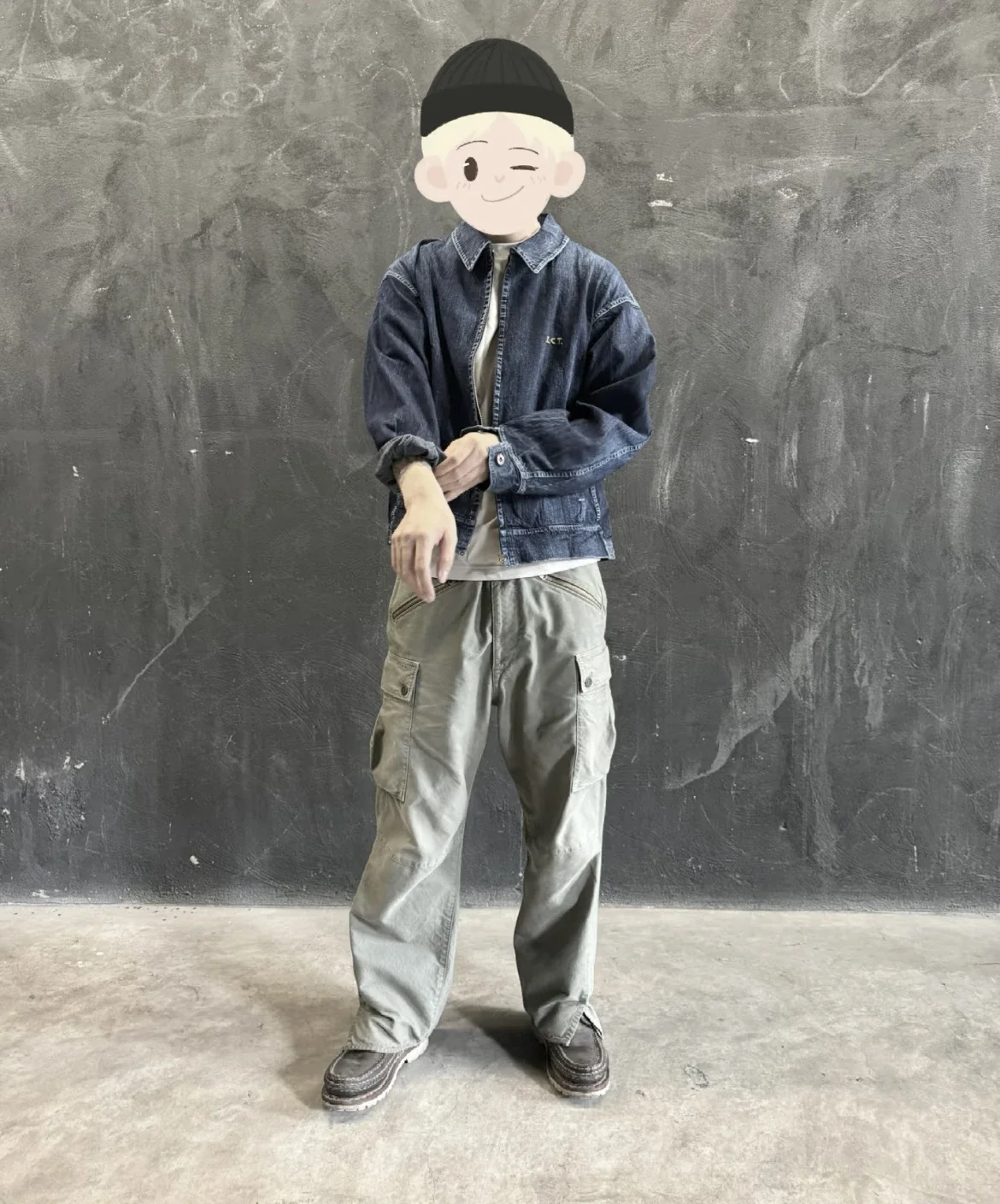 VISVIM WMV 000 C/D سراويل FERNGULLEY عتيقة