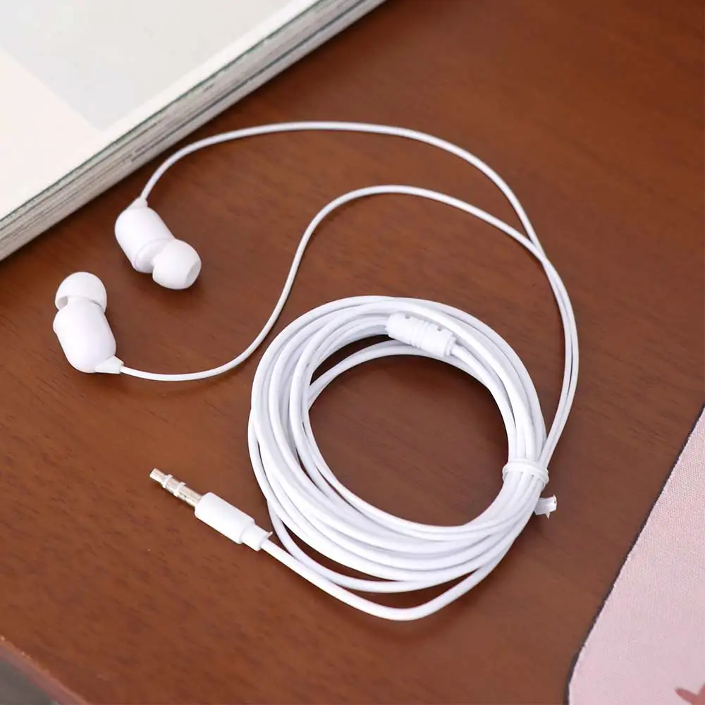 for Phone Laptop 3 Meters Extra Long White Black Red Super Bass Wired Earphone In-Ear Earphone Stereo Earbuds Wires Headphone