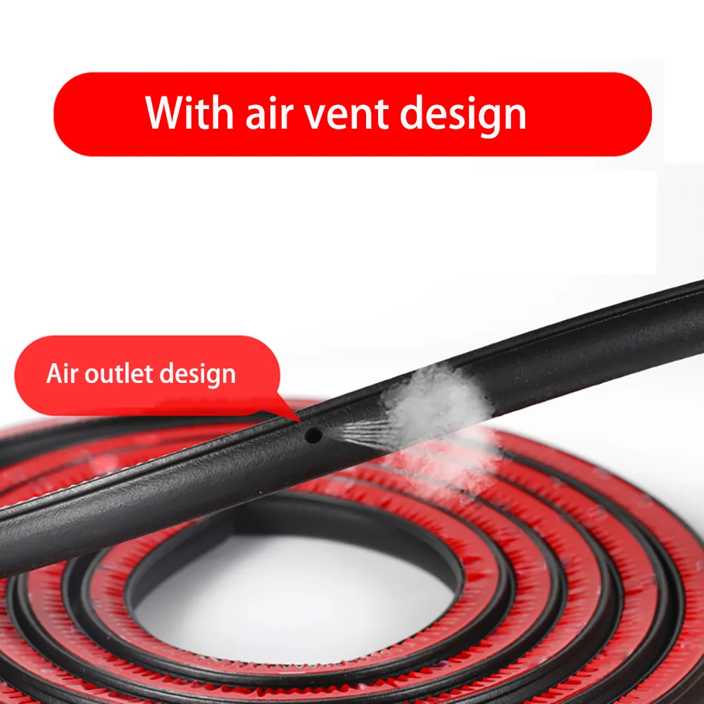 3/5M Car Door Seal Strip General Full Types EPDM Rubber Anti-Dust Waterproof Noise Insulation Weatherstrip Strong Adhensive