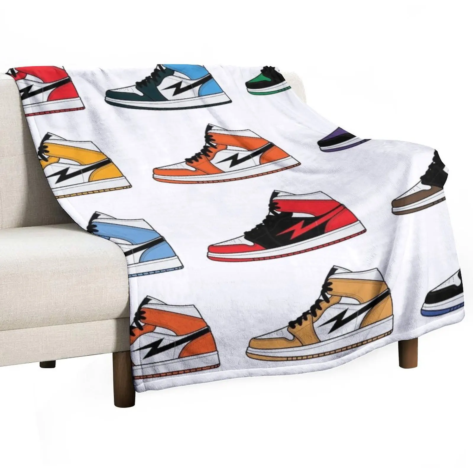 

Air Jordan I (1) Pack Throw Blanket Furry For Sofa Thin Blankets