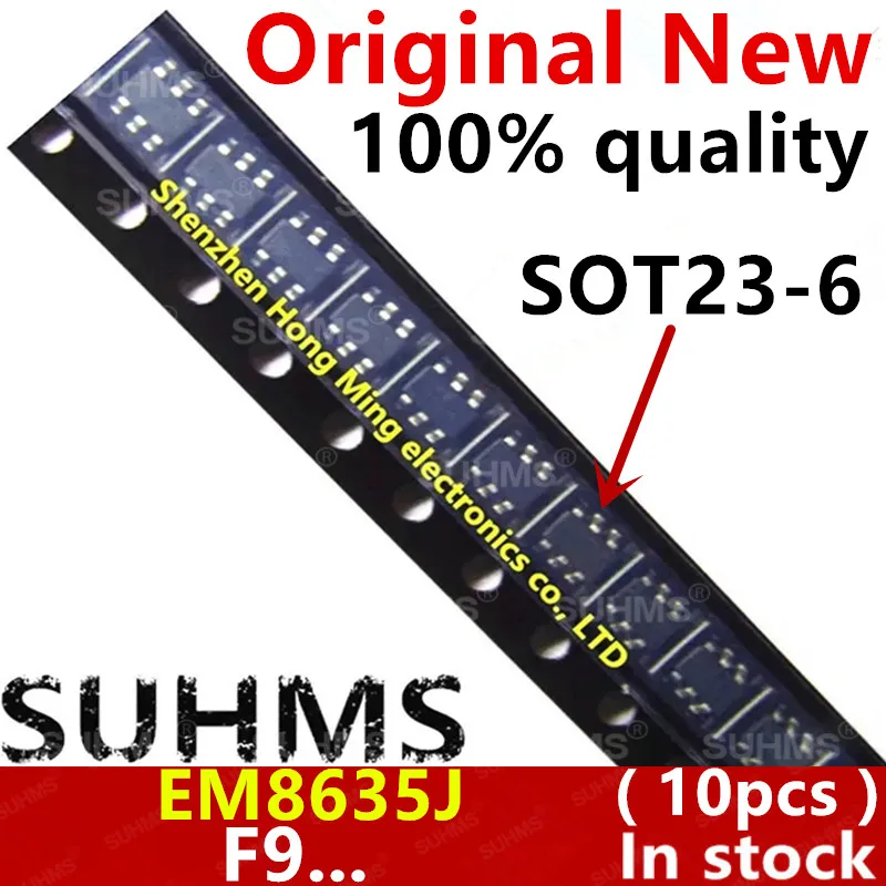 (10piece)100% New EM8635J EM8635 F9... sot23-6