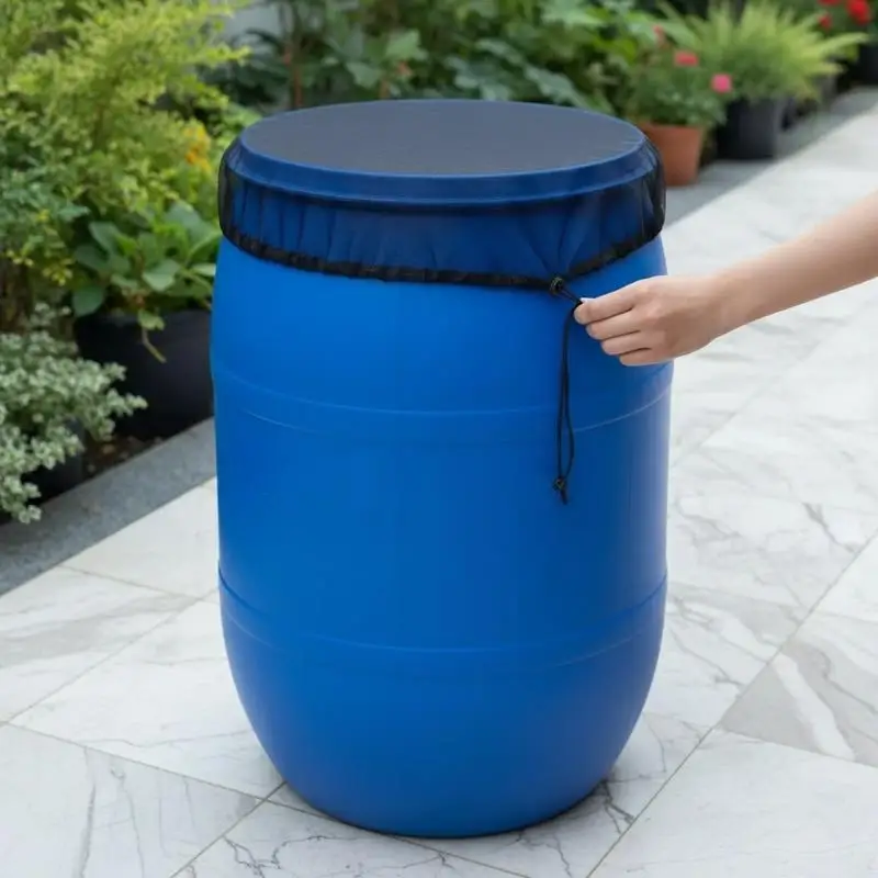 Rainwater Collection Mesh Cover Garden Leaf Debris Blocking 30/60/80/100cm for Outdoor Backyard Rain  Use