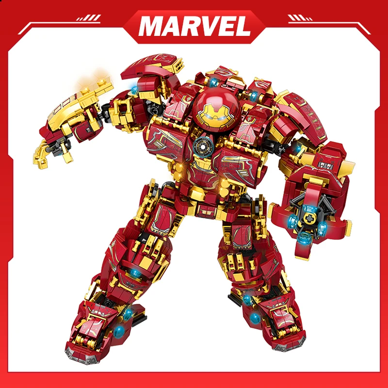 Iron Man Hulkbuster War Machine Superheroes Building Blocks Action Figures Dolls Bricks Set Gifts for Kids Boys Toys Children