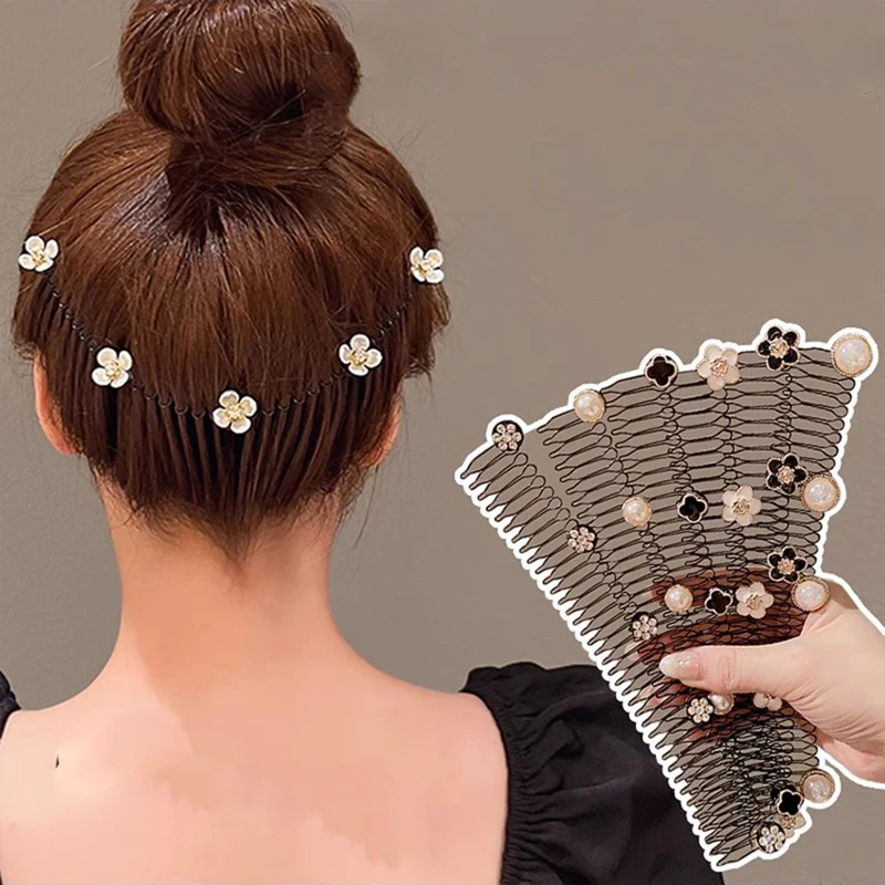 Molans Stars Pentagram Rhinestone Broken Hair Comb Clips Hair Organizer Hairpin Back Of The Head Forehead Bangs Accessories