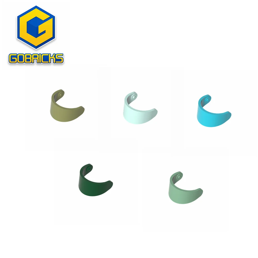 Racing cap glass GB 2066 Head Decoration, Interlocking Blocks for Kids Compatible with Lego 2447 Helmet Visor Accessory |