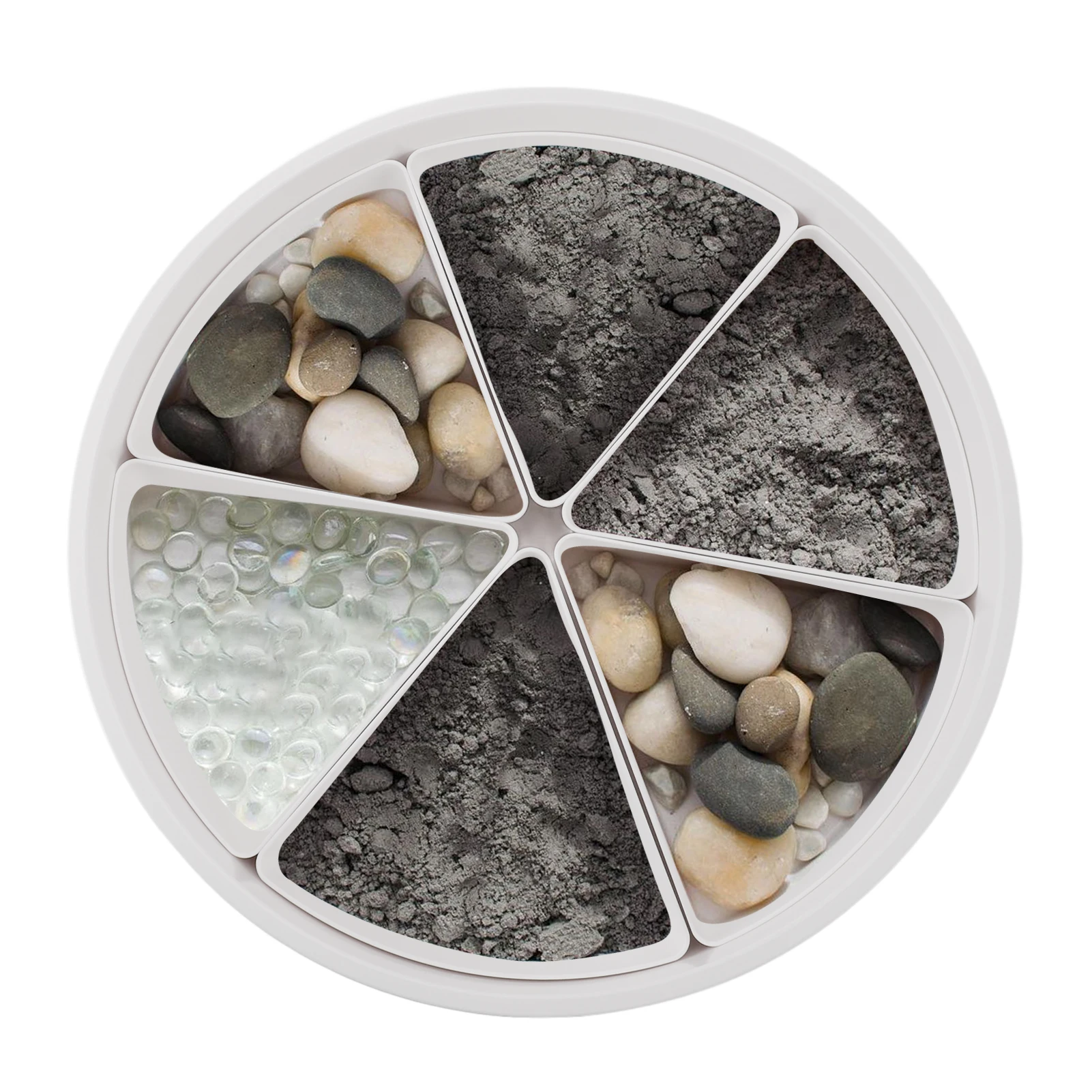 

Play Sensory Bin Educational Anti Slip Bottom with Lid 6 Storage Inserts Sensory Bin Play Tray for Promoting Hand Eye Coordinati