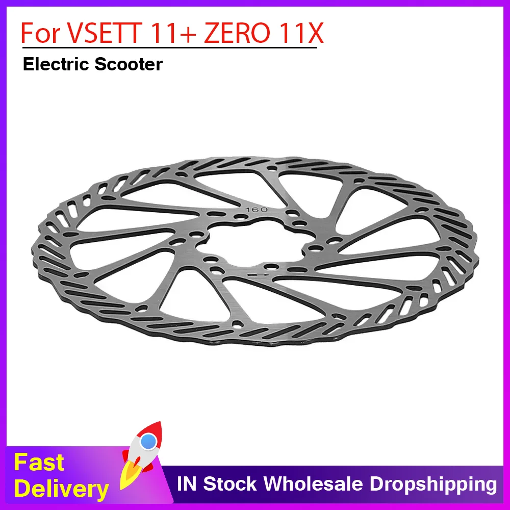 160mm 6 Holes Disc Brake Stainless Steel for ZERO 11X KAABO Wolf Warrior Wolf King GT for VSETT 11+ Bicycle Parts