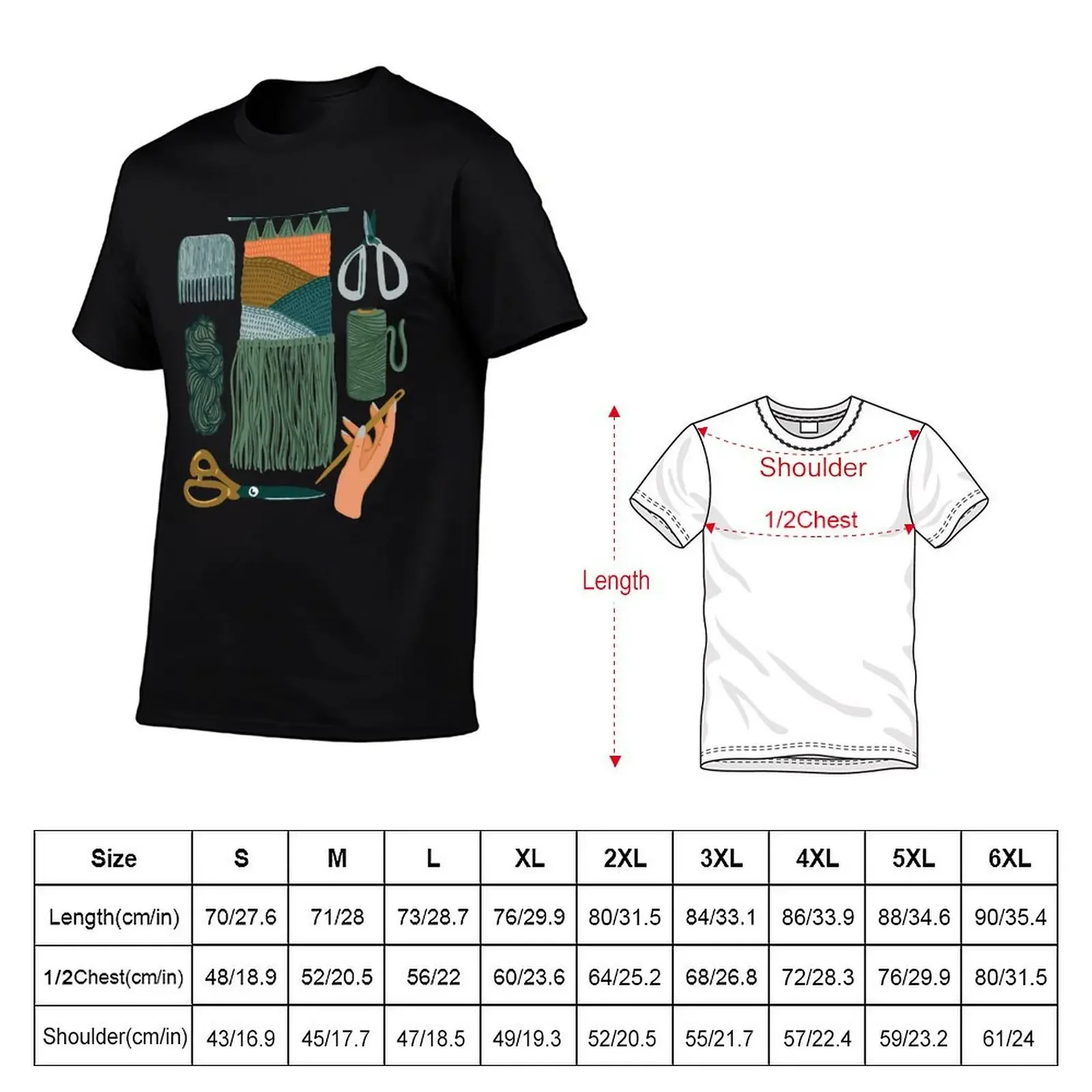 Weaving Flat Lay T-Shirt shirts graphic tees vintage summer top t shirt men