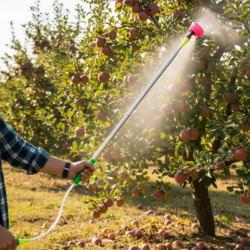 Stainless Steel Telescopic Sprayer Rod Portable Fine Atom Nozzle Extension Tool for Home Gardening Patio Plant Care