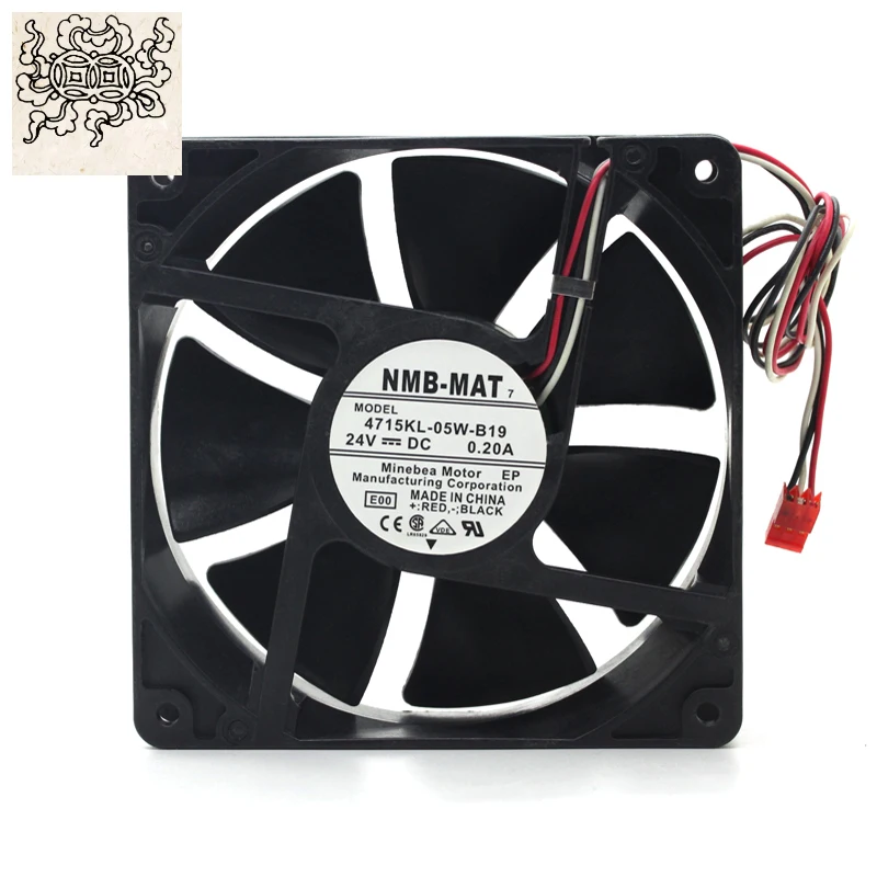 

Ltsf For 12cm 4715KL-05W-B19 NMB-MAT 120mm 12038 DC 24V 0.2A Ventilador De Refrigeración Convertidor De 3 Cables