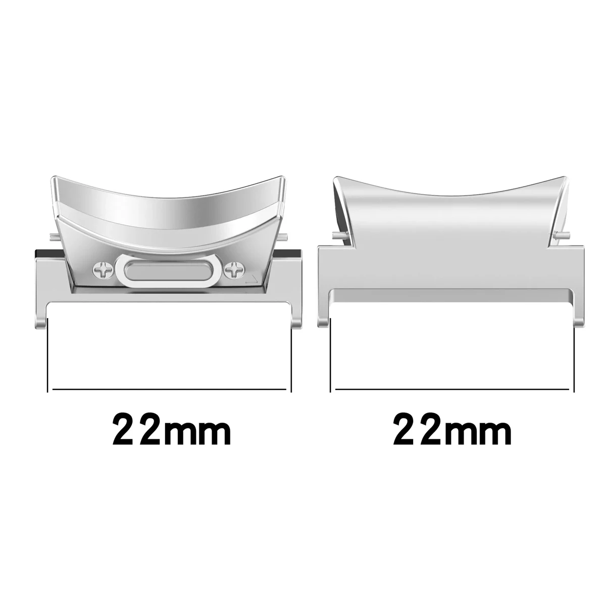 22mm Watch Connector for Samsung Galaxy Watch 8 7 6 5 4 40 44mm Metal Adapter for galaxy 6 4 classic 43mm 47mm 42 46 5 pro 45mm - view 2