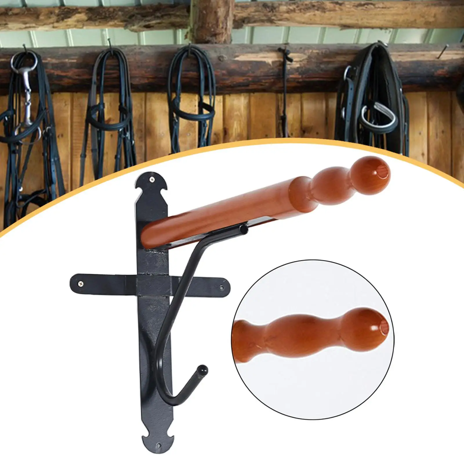 رف لسان الحصان، إبداعي، محمول، حامل تخزين، خفيف الوزن، حامل معلق لمعدات الفروسية، حامل، دعامة Bridle