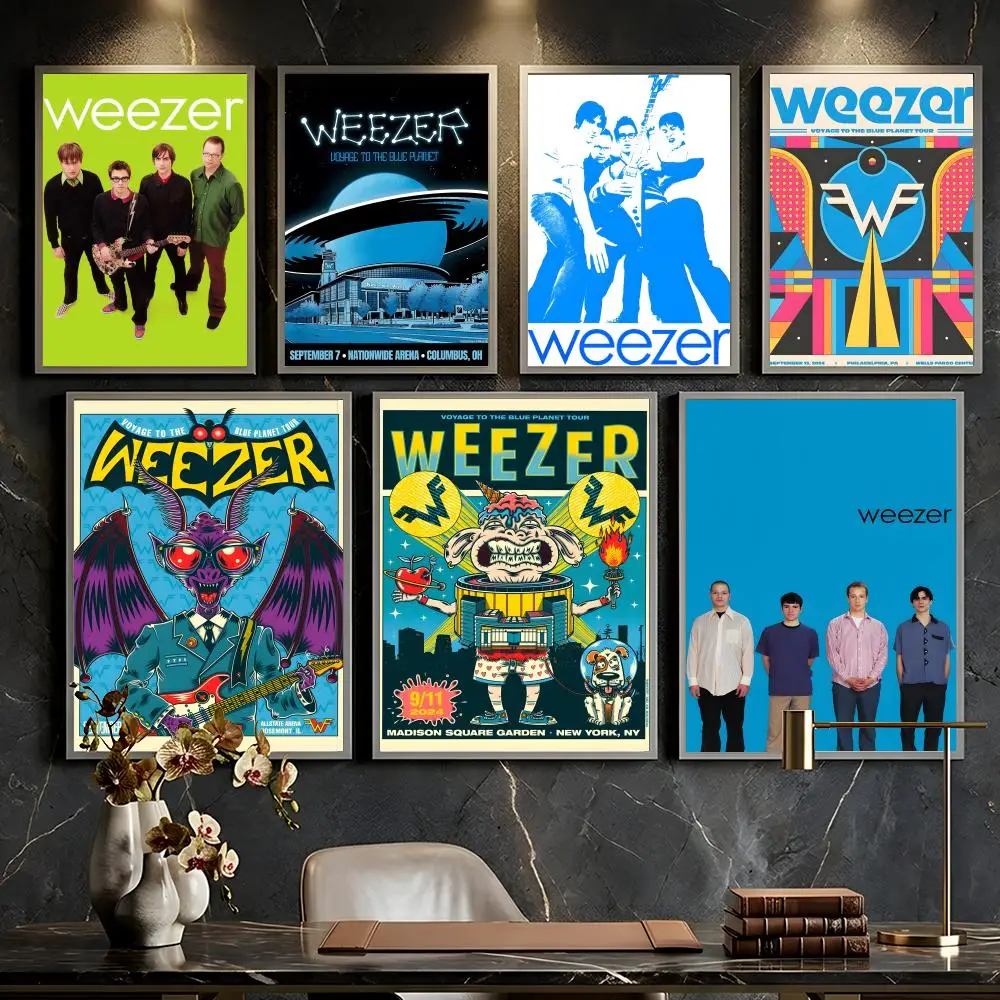 Weezer Singer Band Poster --HD-- Self-Adhesive Waterproof High-Toughness Universal Wall Decor