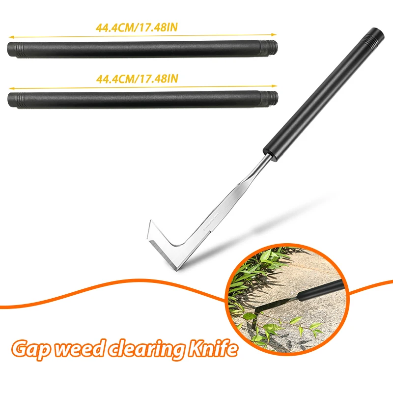 

Stainless Steel Hand Weeder Knife L-Shaped Yard Crack Weeder Crevice Weeding Transplant Courtyard Gardening Plant Tool