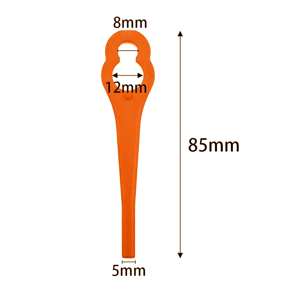 Imagem -05 - Lâminas Plásticas com Cortador de Cabeça Simples Snap-on para Parkside Prta 20li A1311046 Timmer Jardim Ferramenta Peças Laranja