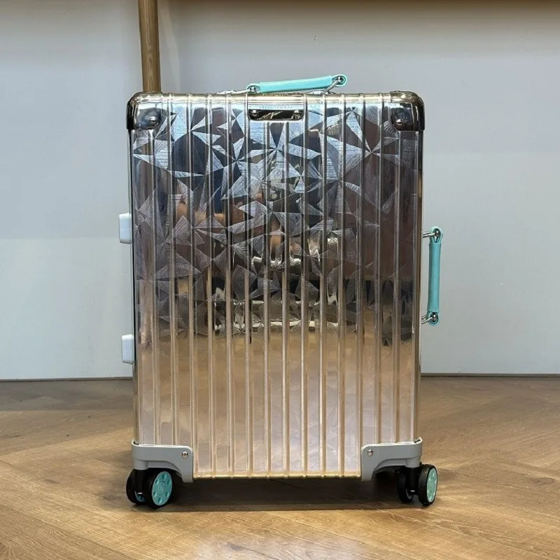 2026 Aluminum Magnesium Mirror Alloy TSA006 Customs Lock Travel Luggage for Suitcase Trolley Case for Carry on Bag