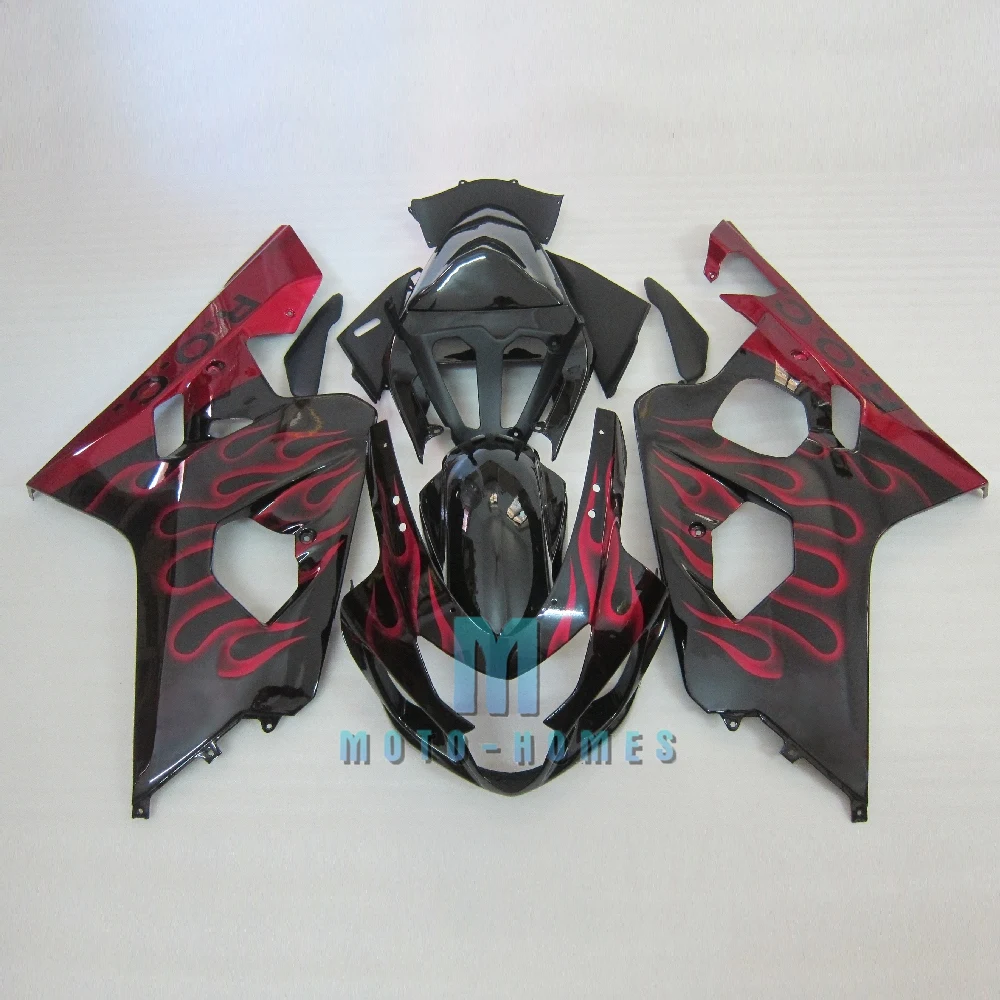 Prime Fairing Kits for SUZUKI K4 GSXR600/750 2004 2005 04 05 GSX-R750 R600 100% Fit Injection ABS Red Flames Motorcycle Parts