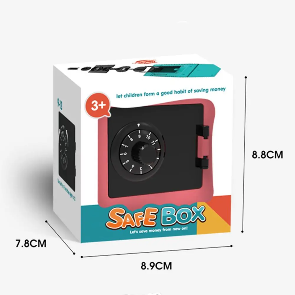 コイン貯金ミニ誕生日プレゼントATM回転式パスワードコードコインバンク貯金箱現金保管ボックス