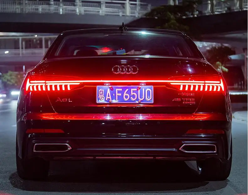 

LED Through trunk Tail For Audi A6 C8 2019 2020 2021 2022 Rear Lamp Streamer Through LED Turn Signal Width Light