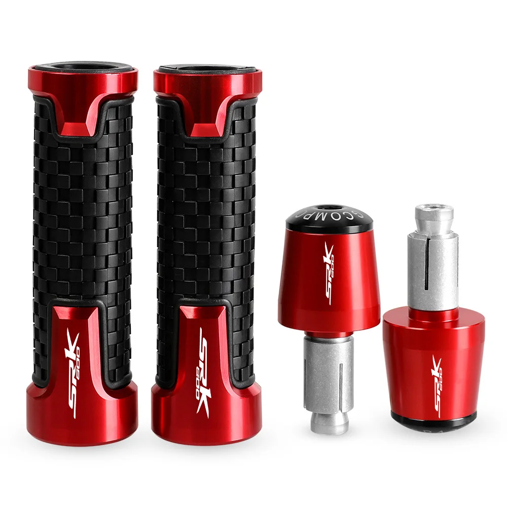 

7/8'' 22mm Motorcycle handlebar Anti slip grips ends handle bar Anti-skid Strong Support grip end FOR Benelli SRK600 2021 2022