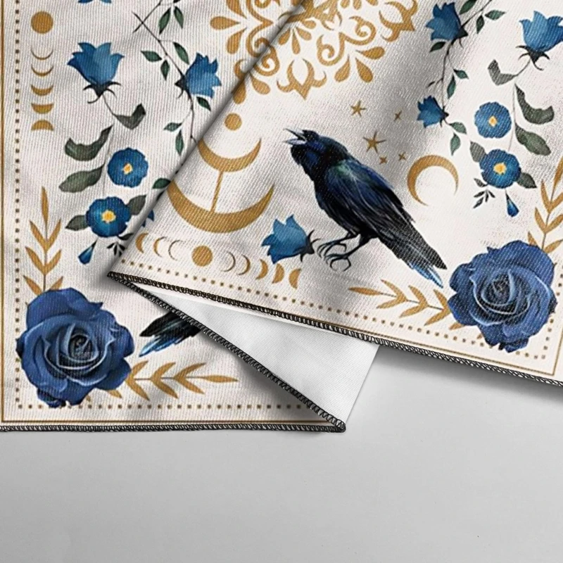 لوحة ألعاب مربعة Flannelette Tarot مذبح القماش لوحة ألعاب وسادة فلكية غطاء طاولة