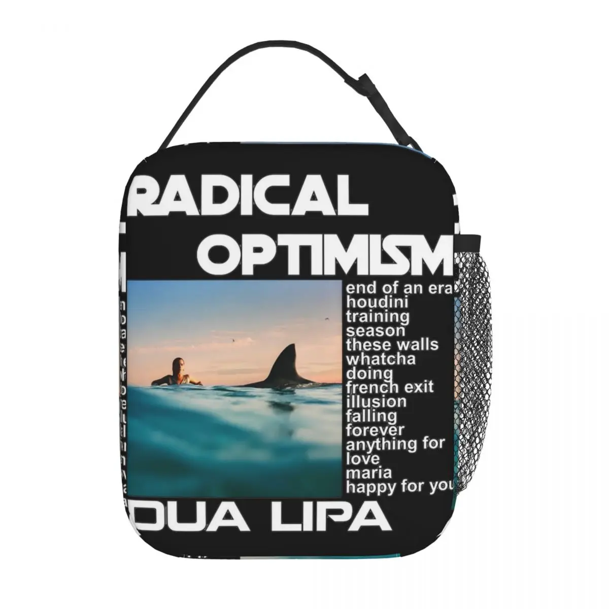 D-Dua Lipa Singer Thermal Insulated Lunch Bags for School Radical Optimism New 2024 Album Portable Bento Box Thermal Lunch Box