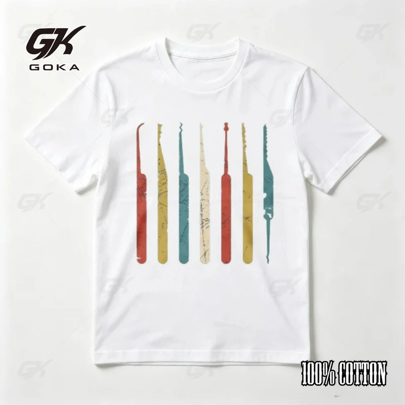 Funny Lockpicking Tools Graphic Printed Classics TShirt Retro Style Gift for Locksmith T Shirt Casual Fashion  Great with Jeans