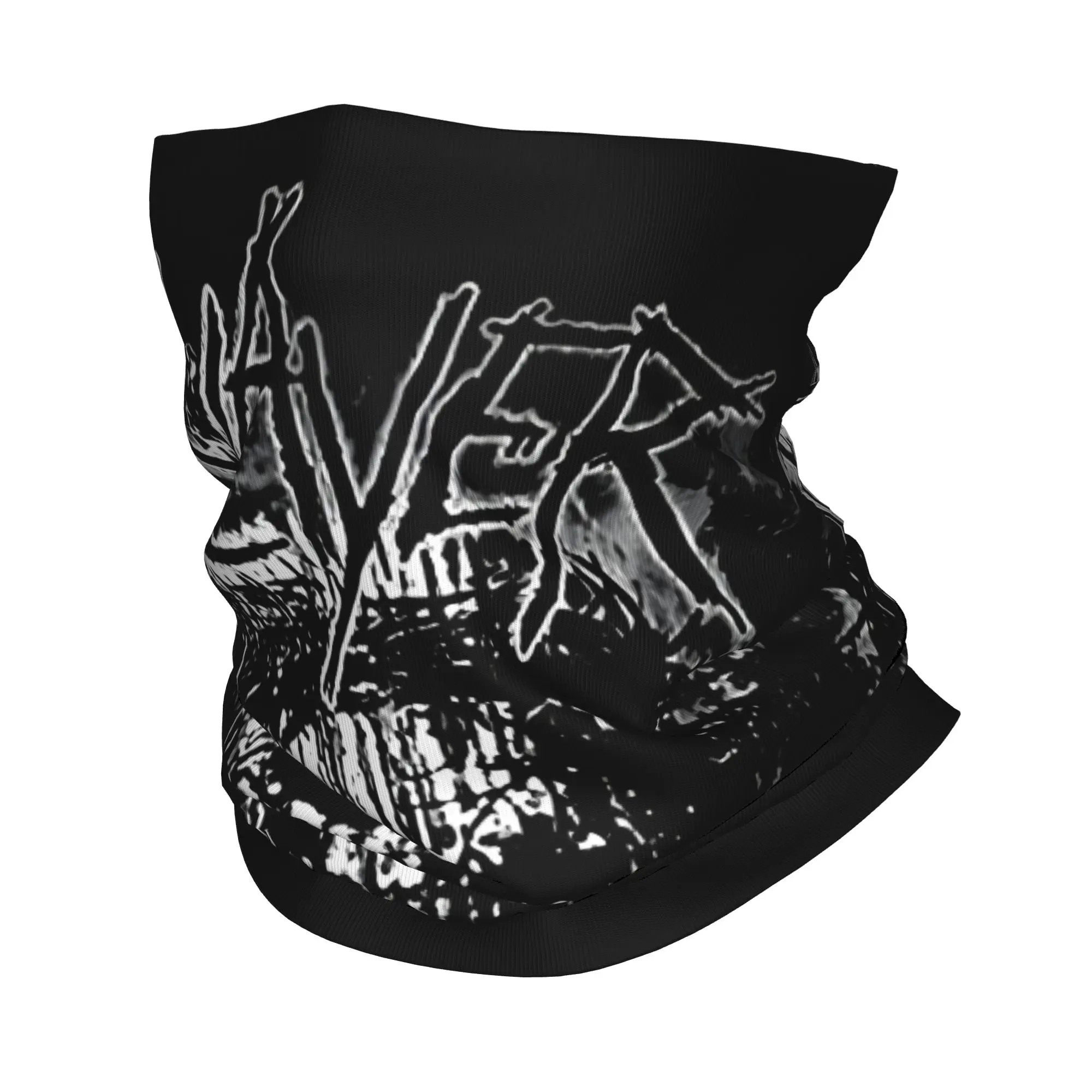 مخصص القتلة الشتاء عقال الرقبة أدفأ النساء الرجال المشي لمسافات طويلة التخييم وشاح أنبوبي المعادن الثقيلة روك باند الوجه باندانا الجراب #1