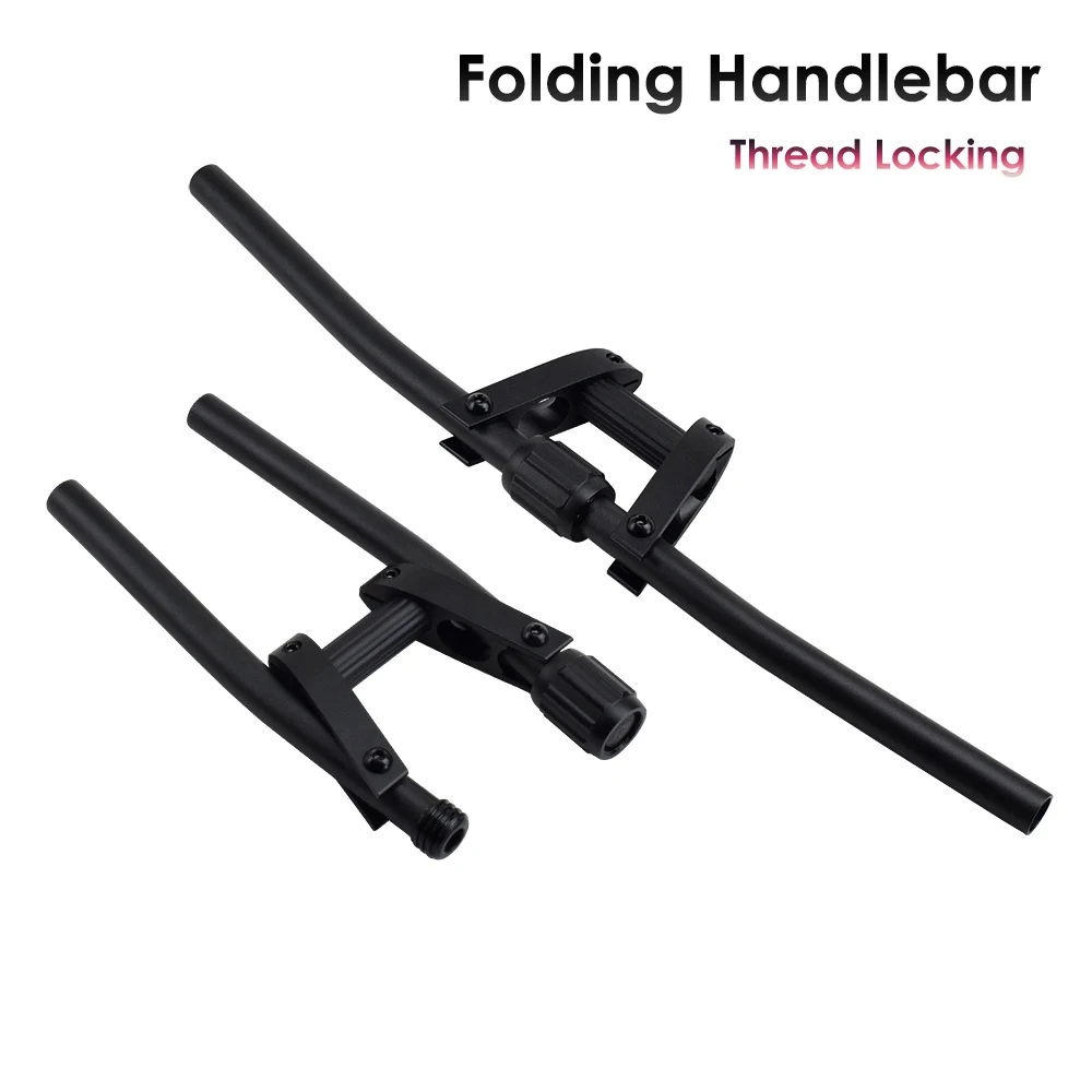 Aluminum Alloy Bike Folding Handlebar 90 Degree Foldable Electric Kick Scooter Bicycle Handle Bar 25.4x600mm