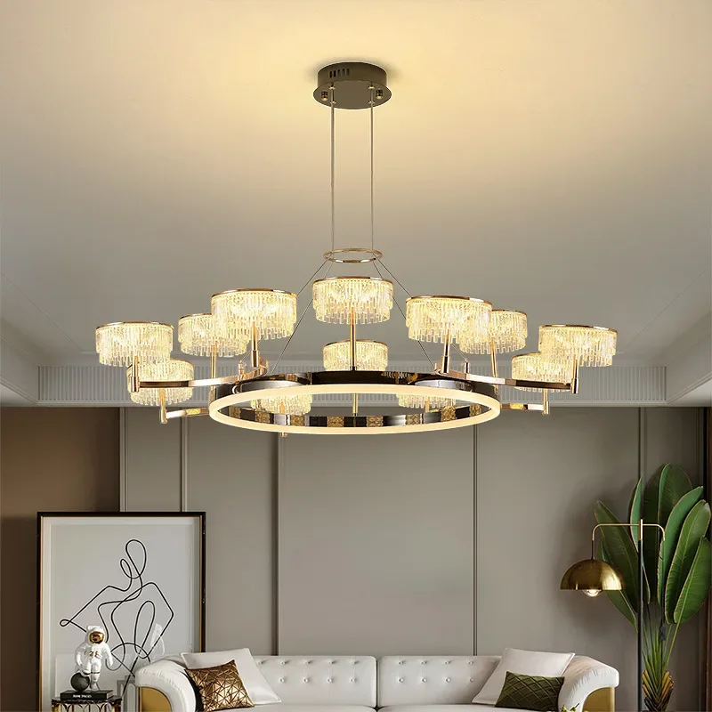 2025 New Nordic Living Room Led Pendant Light Is Suitable For Modern Dining Rooms Bedrooms Height Of Chandelier Can Be Adjusted