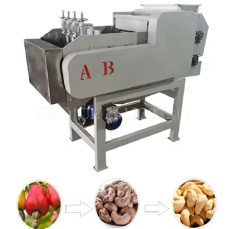 Electric Cashew Nuts Sheller Cracking Machine Automatic Cashew Nut Shelling Machine Cashew Peeling Machine Cashew Huller Machine