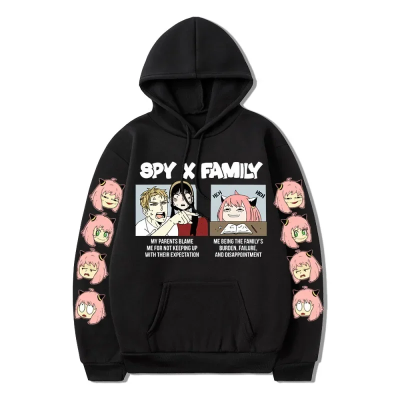 Anime Spy X Family Characters Leisure Life Women's Clothing Hoodies Street Trend Sports Style Creative Fashion Matching Fun