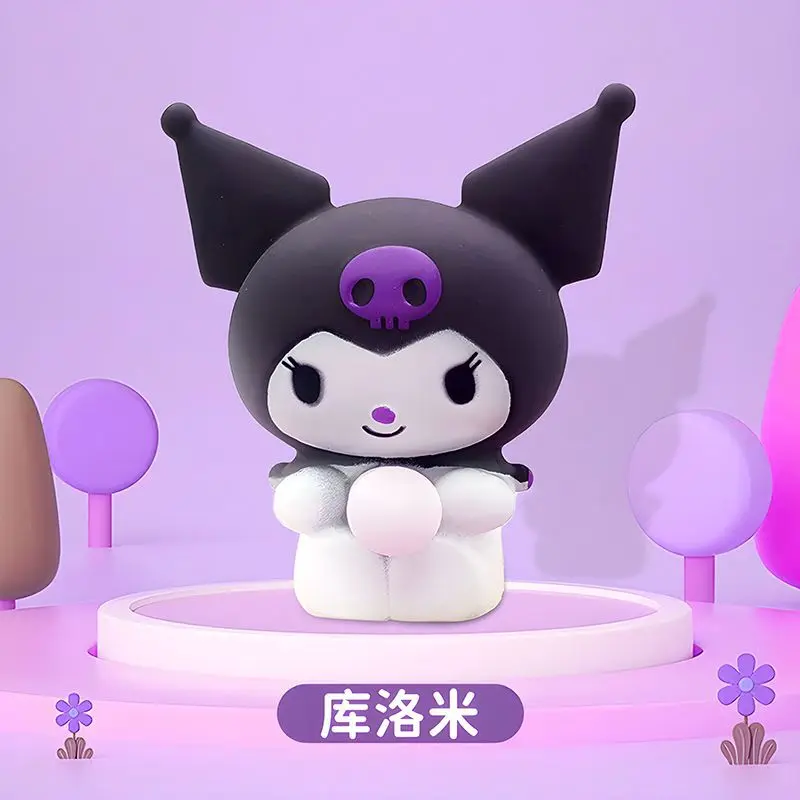 Sanrio Kawaii Melody Decompression Kuromi Cinnamoroll Stress Relief Squishy Blow Bubbles Pinch Toy Healing Children Gifts - Image 6