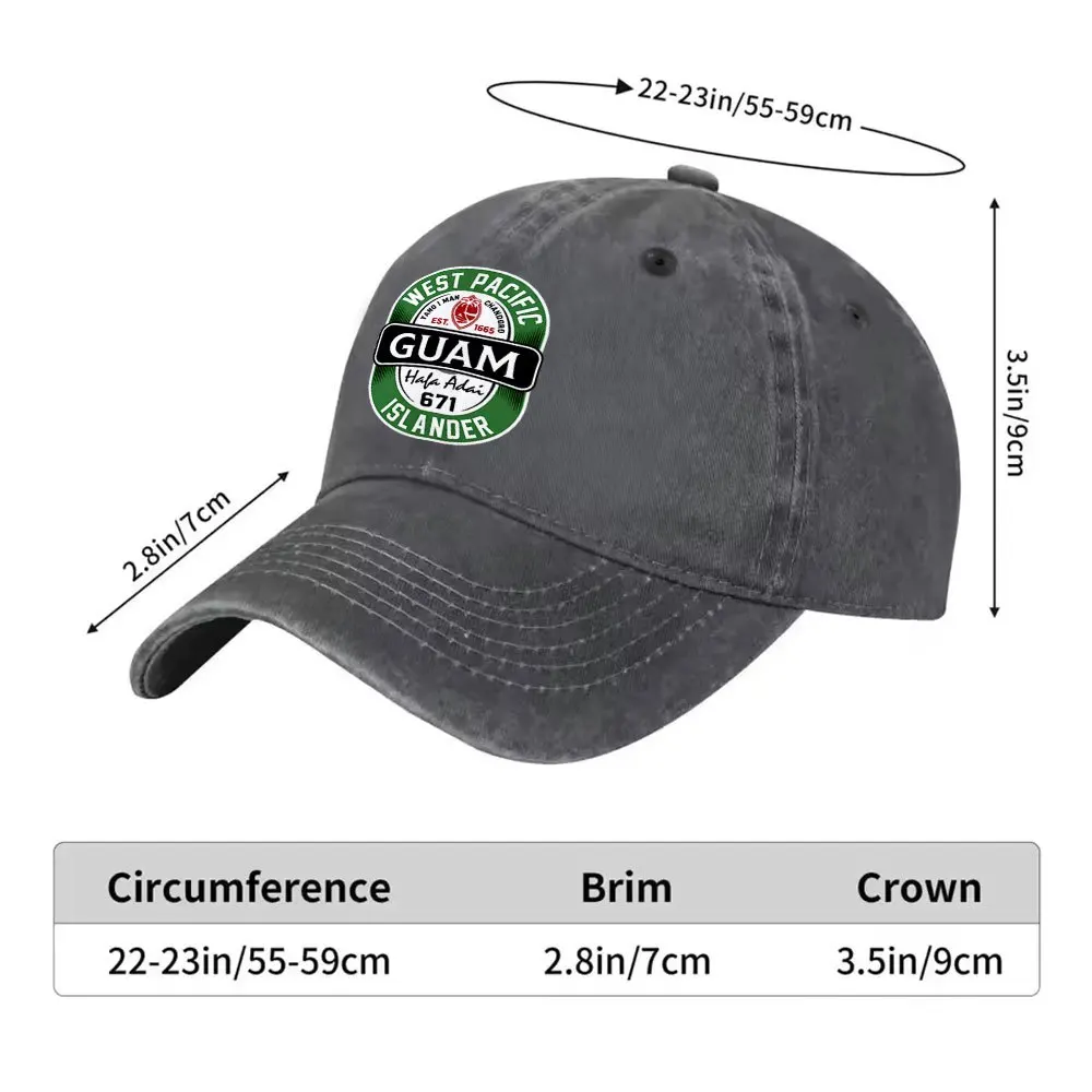 Guam-West-Pacific-Islander-Print-Distressed-Baseball-Cap-Unisex-Cotton-Hat-for-Outdoor-Sports-Travel