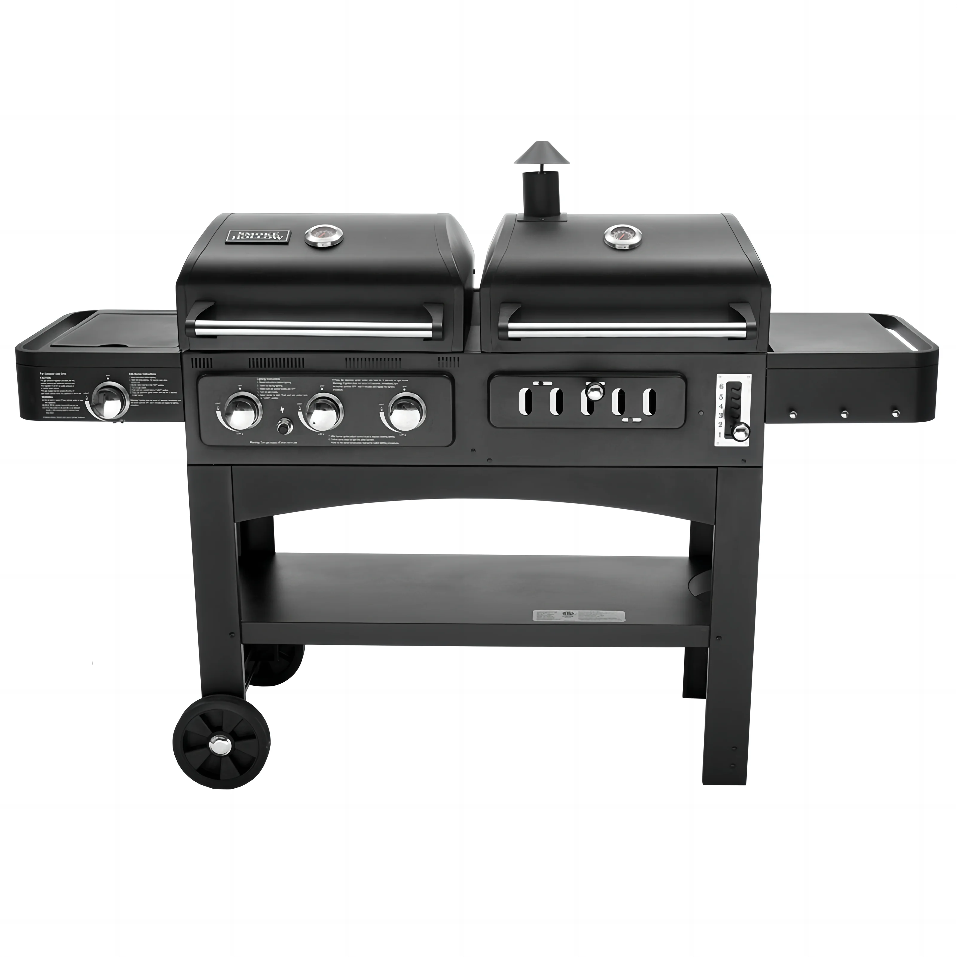 

Outdoor Kitchen Bbq Grill Machine Charcoal Stove Smoker Chimney Oven Barbeque Cooking