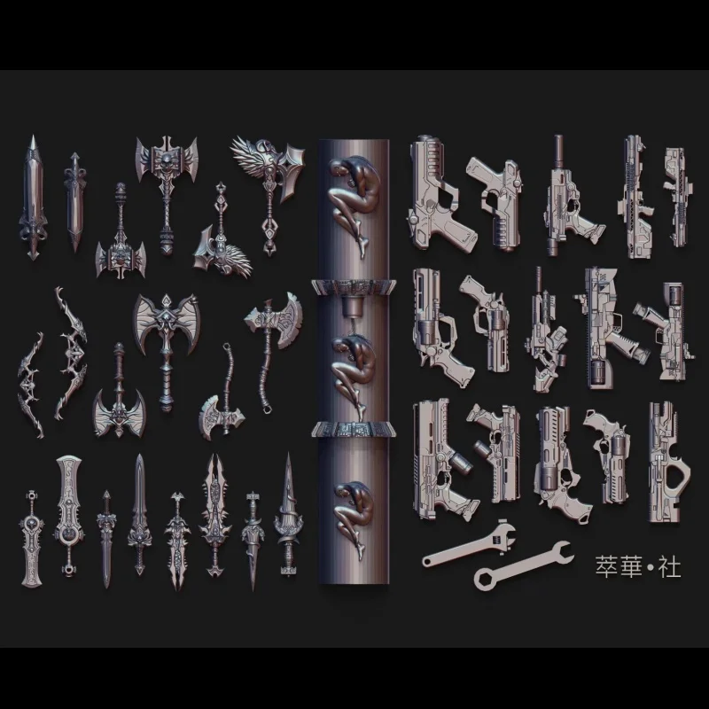 1 Stück Silikon-Nagelform, Cyberpunk, kleiner Arzt, Spielzeug, dunkle Schlange, Vorlage, exquisite dreidimensionale Dekoration, DIY-Nagelform – Detail 4