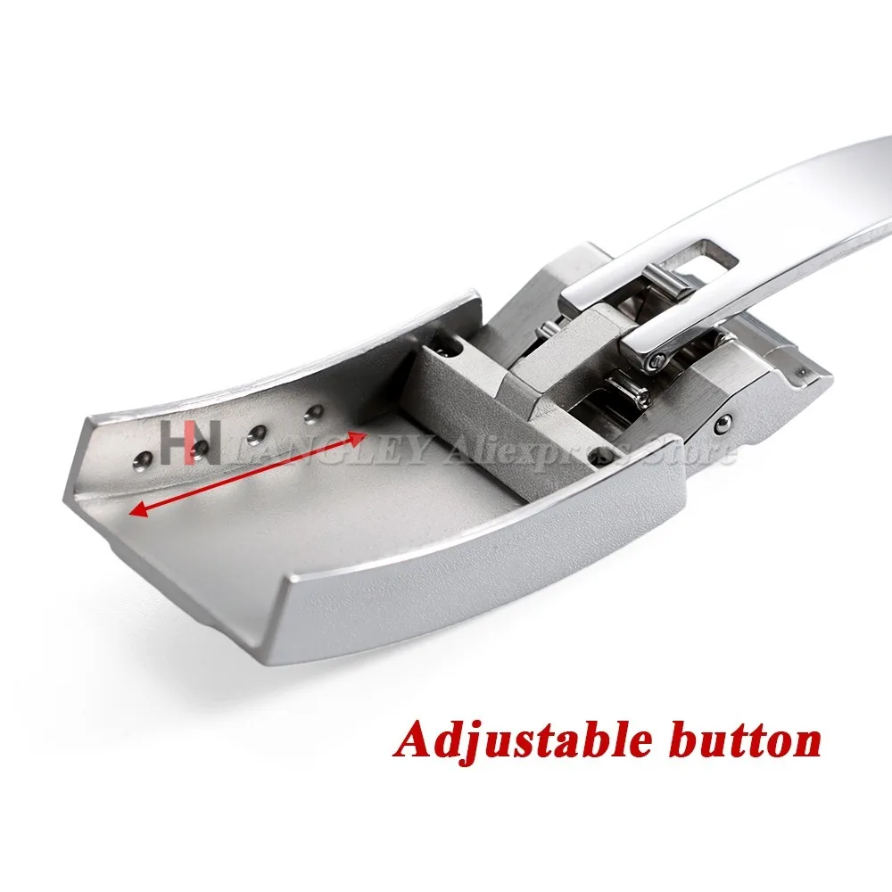 롤렉스 Submariner Oysterflex Daytona GMT 시계 밴드 조정 걸쇠 용 9x9mm 316L 스테인레스 스틸 이중 안전 시계 버클 9x16mm