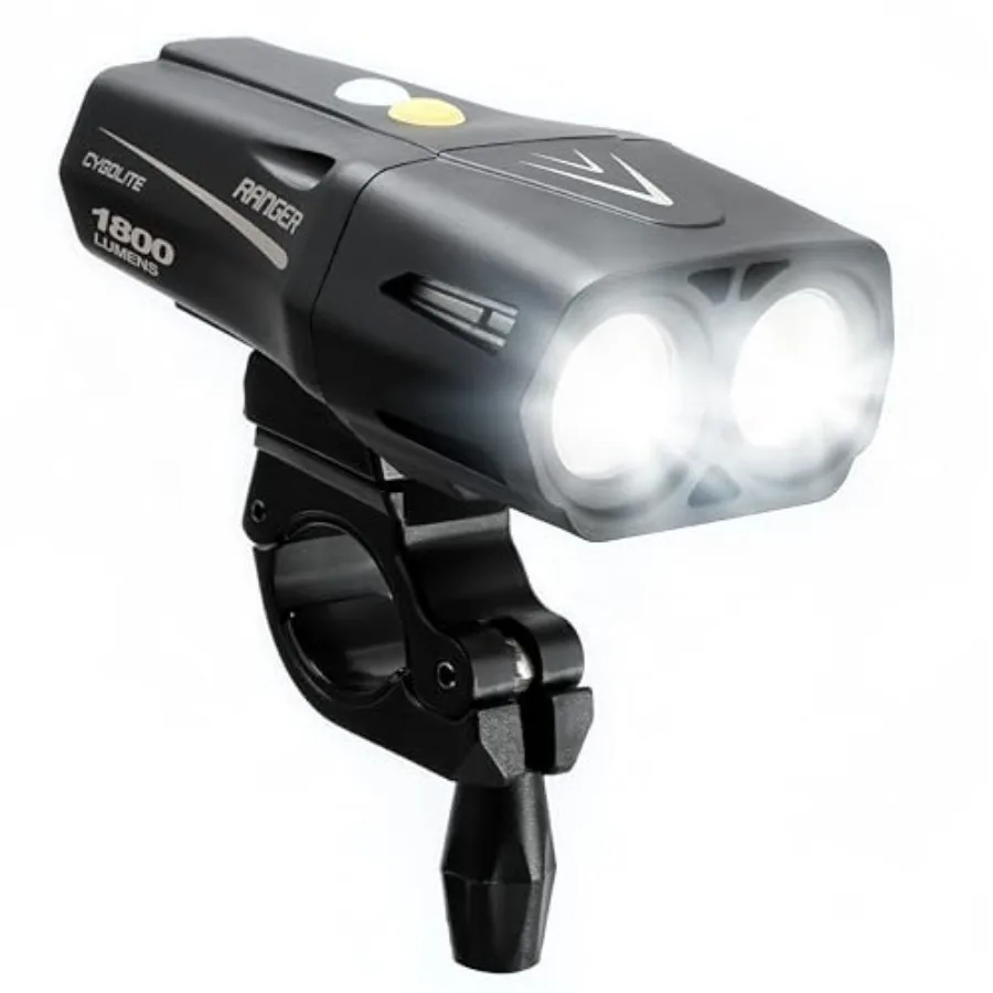

Ranger 2000, 1800, 1500 Lumen Endurance Bike Lights - Ultra High Run Time, 9 Light Modes, Fine Tuneable Brightness, IP67 Waterp