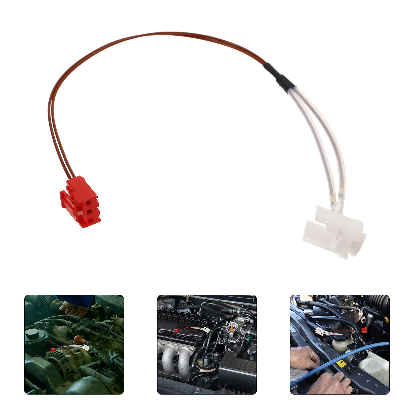 

3Pcs Temperature Sensor Probe Ntc50k Square Connector Ceramic Overheat Sensor Replacement Parts for Diesel Parking Car Air